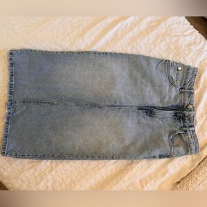 ZARA MIDI JEANS SKIRT